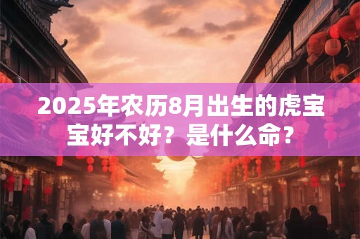 2025年农历8月出生的虎宝宝好不好？是什么命？
