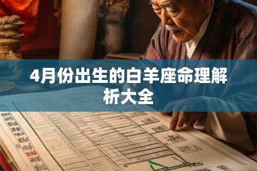 4月份出生的白羊座命理解析大全