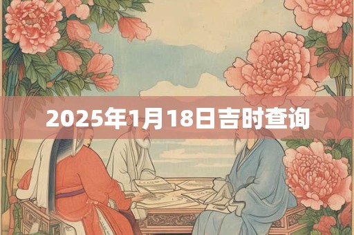2025年1月18日吉时查询