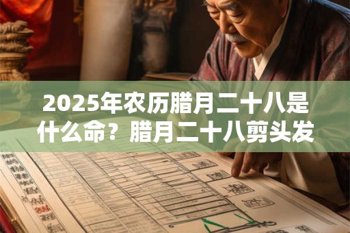 2025年农历腊月二十八是什么命？腊月二十八剪头发好吗？