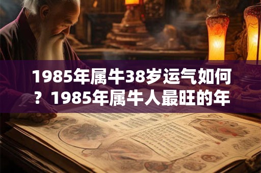 1985年属牛38岁运气如何？1985年属牛人最旺的年龄