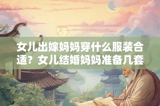 女儿出嫁妈妈穿什么服装合适？女儿结婚妈妈准备几套衣服？