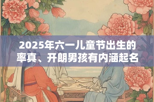 2025年六一儿童节出生的率真、开朗男孩有内涵起名
