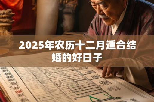 2025年农历十二月适合结婚的好日子