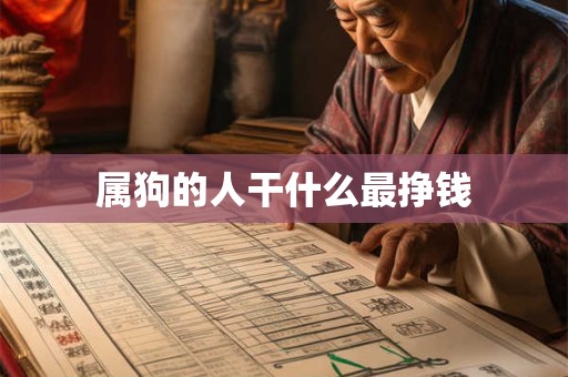 属狗的人干什么最挣钱