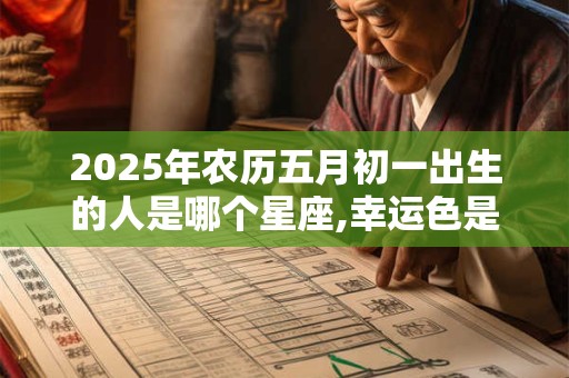 2025年农历五月初一出生的人是哪个星座,幸运色是什么？