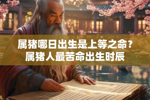 属猪哪日出生是上等之命？属猪人最苦命出生时辰