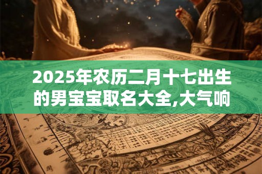 2025年农历二月十七出生的男宝宝取名大全,大气响亮的