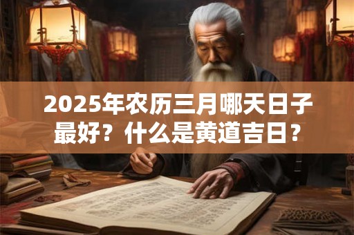 2025年农历三月哪天日子最好？什么是黄道吉日？