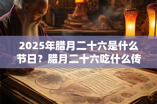 2025年腊月二十六是什么节日？腊月二十六吃什么传统食物？