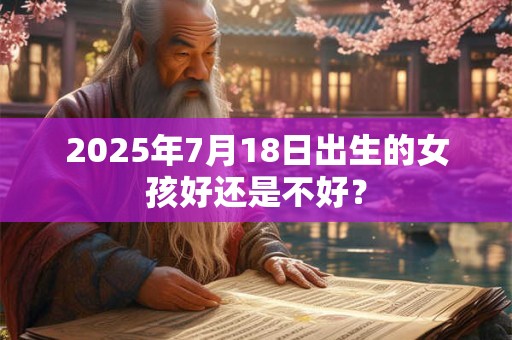 2025年7月18日出生的女孩好还是不好？
