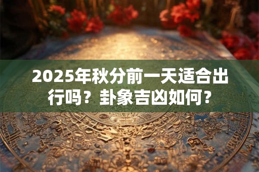 2025年秋分前一天适合出行吗？卦象吉凶如何？