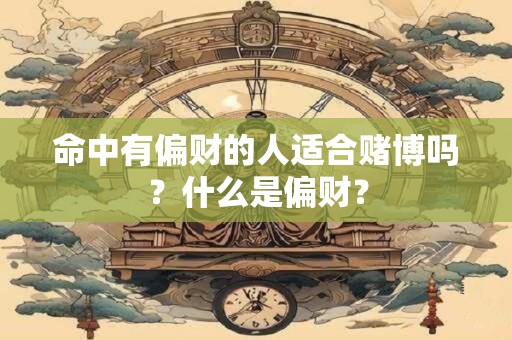 命中有偏财的人适合赌博吗？什么是偏财？