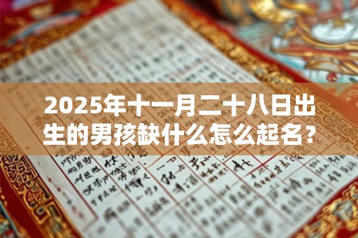 2025年十一月二十八日出生的男孩缺什么怎么起名？