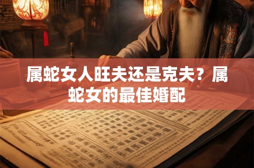 属蛇女人旺夫还是克夫？属蛇女的最佳婚配