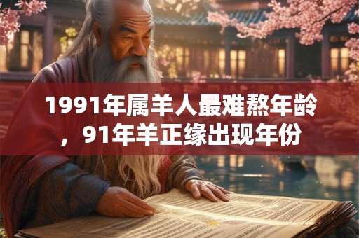 1991年属羊人最难熬年龄，91年羊正缘出现年份