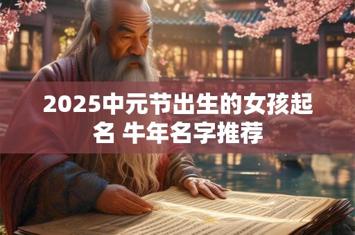 2025中元节出生的女孩起名 牛年名字推荐