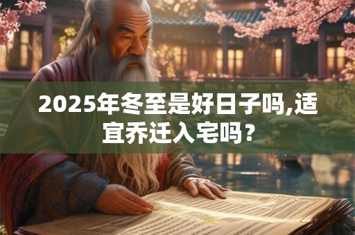 2025年冬至是好日子吗,适宜乔迁入宅吗？
