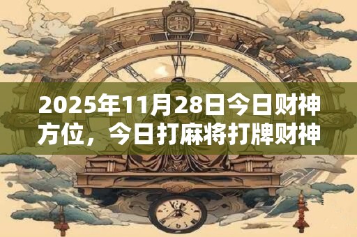 2025年11月28日今日财神方位，今日打麻将打牌财神方位