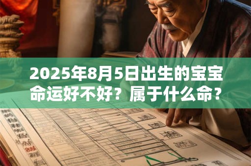 2025年8月5日出生的宝宝命运好不好？属于什么命？