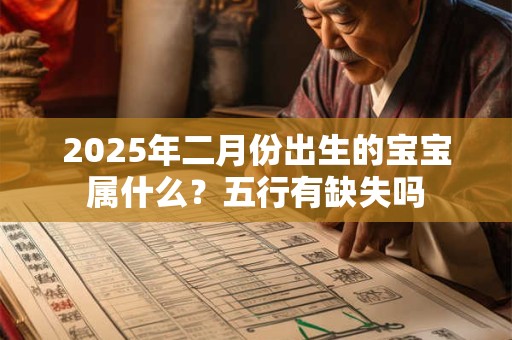 2025年二月份出生的宝宝属什么？五行有缺失吗