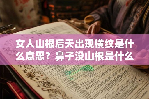 女人山根后天出现横纹是什么意思？鼻子没山根是什么命？