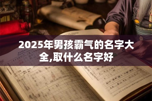 2025年男孩霸气的名字大全,取什么名字好