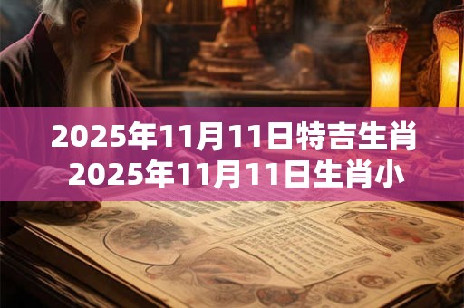 2025年11月11日特吉生肖 2025年11月11日生肖小运播报