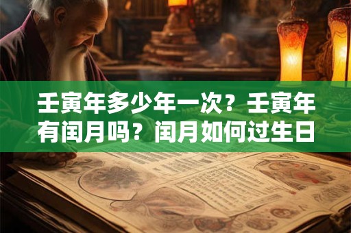 壬寅年多少年一次？壬寅年有闰月吗？闰月如何过生日？