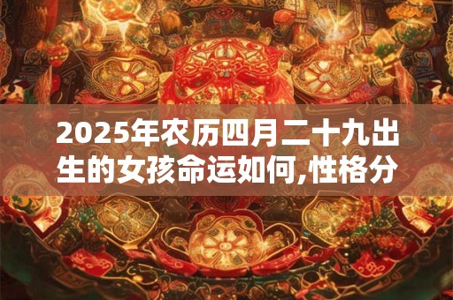 2025年农历四月二十九出生的女孩命运如何,性格分析