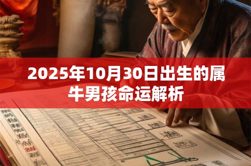 2025年10月30日出生的属牛男孩命运解析