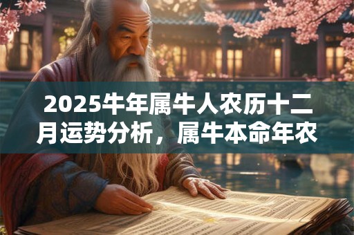 2025牛年属牛人农历十二月运势分析，属牛本命年农历十二月运势好吗？