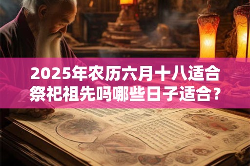 2025年农历六月十八适合祭祀祖先吗哪些日子适合？