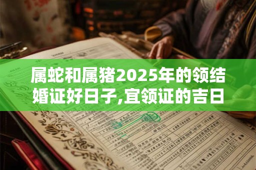 属蛇和属猪2025年的领结婚证好日子,宜领证的吉日