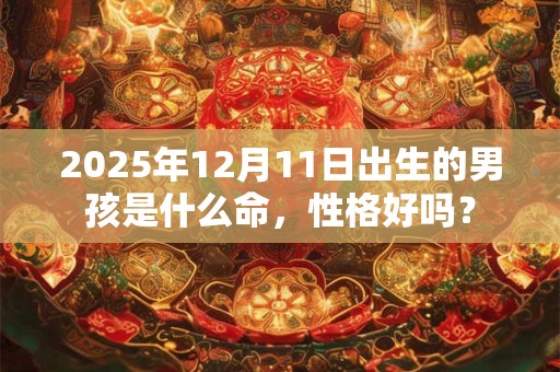 2025年12月11日出生的男孩是什么命，性格好吗？