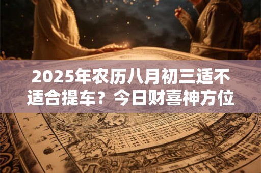 2025年农历八月初三适不适合提车？今日财喜神方位？