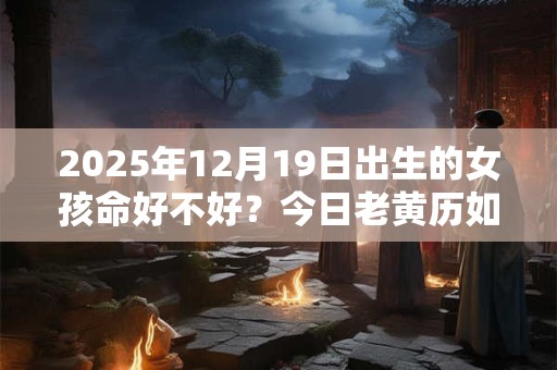 2025年12月19日出生的女孩命好不好？今日老黄历如何？