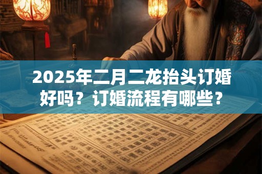 2025年二月二龙抬头订婚好吗？订婚流程有哪些？