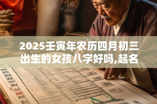 2025壬寅年农历四月初三出生的女孩八字好吗,起名最佳字