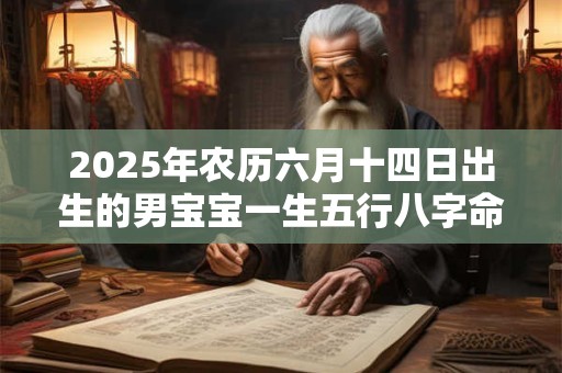 2025年农历六月十四日出生的男宝宝一生五行八字命运详解