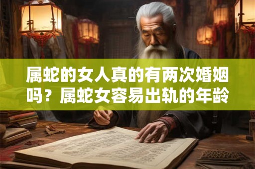 属蛇的女人真的有两次婚姻吗？属蛇女容易出轨的年龄