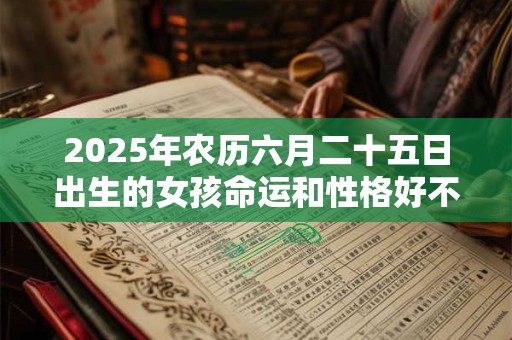 2025年农历六月二十五日出生的女孩命运和性格好不好