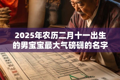 2025年农历二月十一出生的男宝宝最大气磅礴的名字
