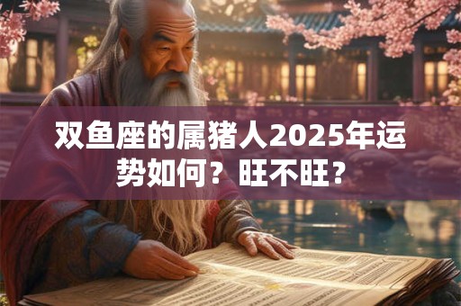 双鱼座的属猪人2025年运势如何？旺不旺？