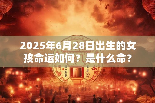 2025年6月28日出生的女孩命运如何？是什么命？