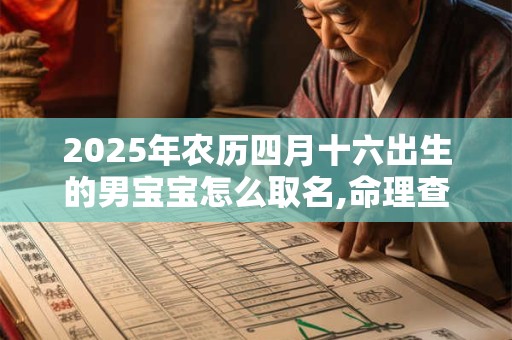 2025年农历四月十六出生的男宝宝怎么取名,命理查询
