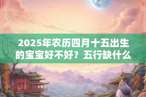 2025年农历四月十五出生的宝宝好不好？五行缺什么？