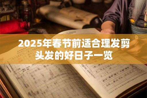 2025年春节前适合理发剪头发的好日子一览