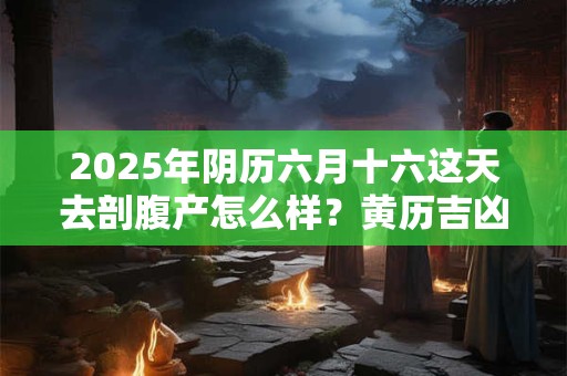 2025年阴历六月十六这天去剖腹产怎么样？黄历吉凶查询