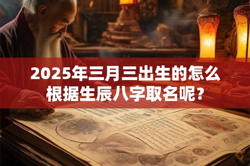 2025年三月三出生的怎么根据生辰八字取名呢？